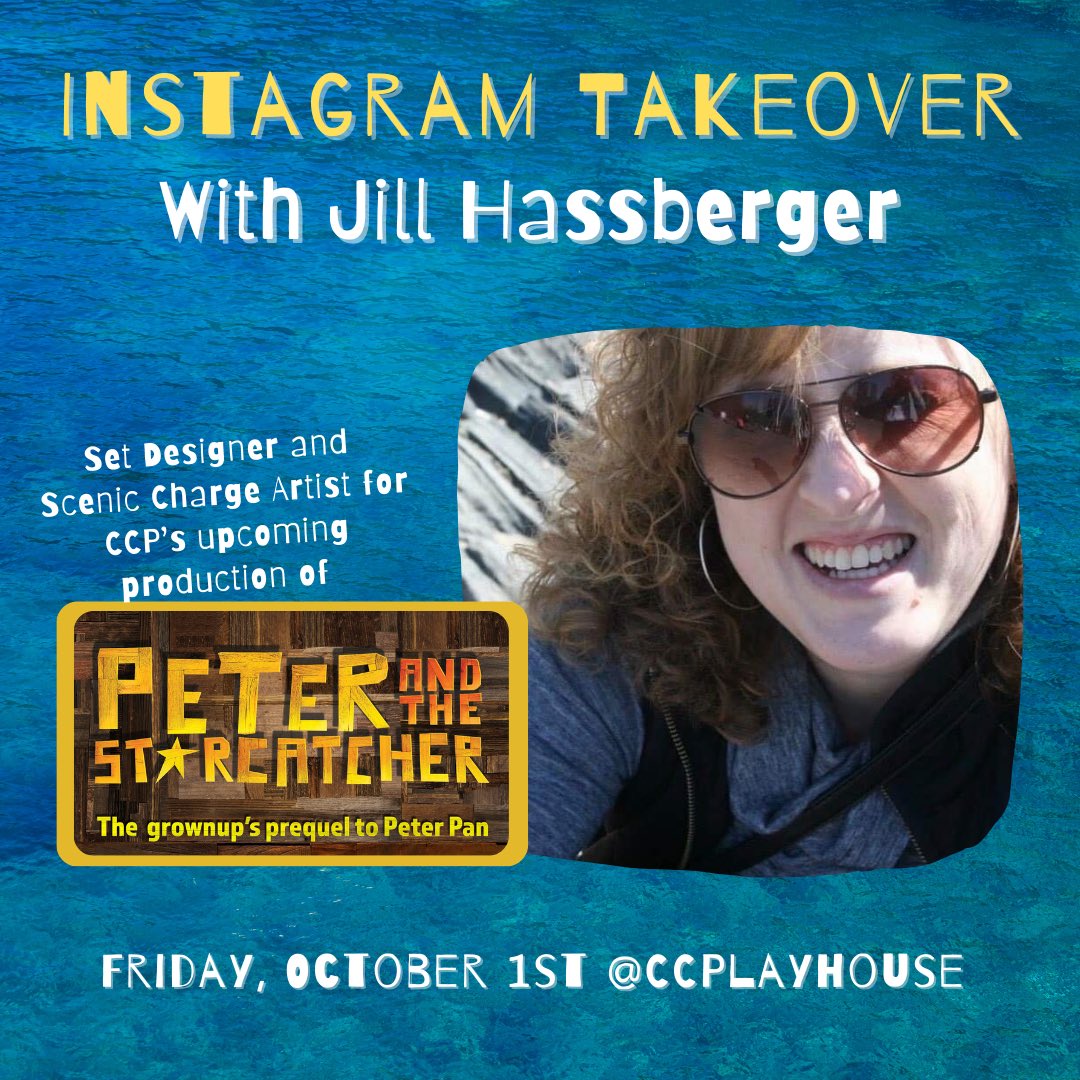 CCPlayhouse's tweet photo. PETER AND THE STARCATCHER opens NEXT FRIDAY, Oct 8th, to show you a backstage look, Scenic Designer/ Charge Artist, Jill Hassberger will be taking over our social media stories! Follow along @CCPlayhouse this Friday to see Jill’s day as she prepares the set for opening next week! https://t.co/mobfkHKtts