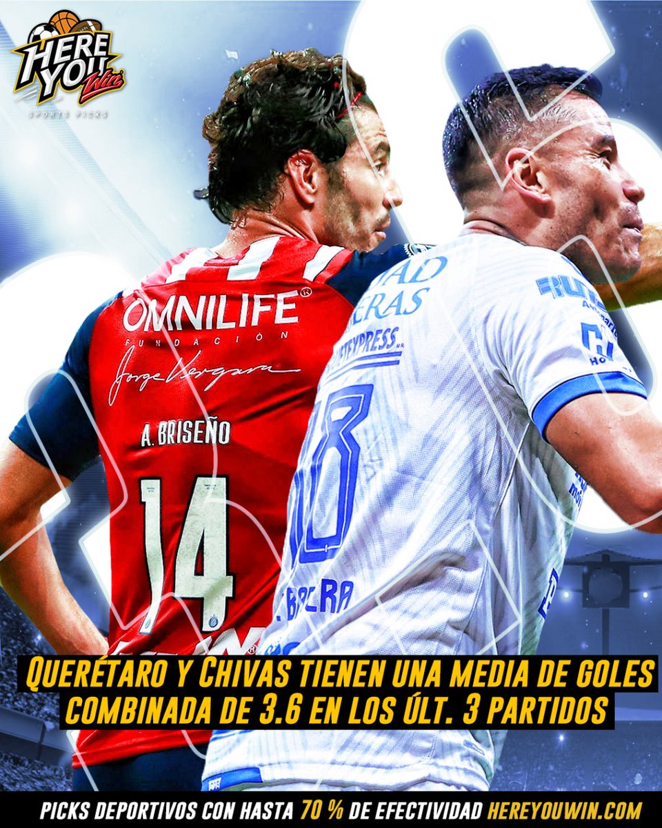 hereyouwin's tweet photo. ¡Tenemos PICK ✅ para el Chivas vs Querétaro!

Entra a https://t.co/wcCq5nY0z0 📱 y gana con nosotros 💰 https://t.co/IB4KZRHyBr