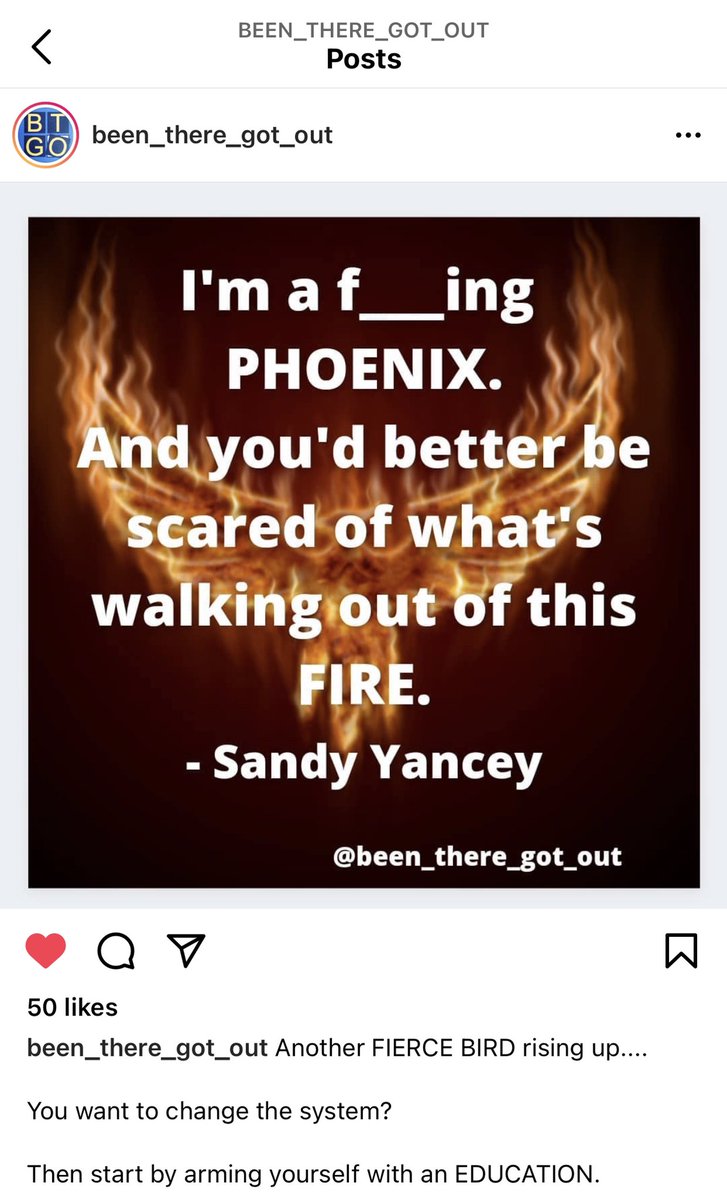 SYanc's tweet photo. #warrior #emotionalhealth #emotionalabuse #cancersurvivor #breastcancer #cancersucks #Phoenix #outoftheashes #outofthefire #whatdoesntkillyoumakesyoustronger @BeenThereGotOut https://t.co/TPlzBsp48W