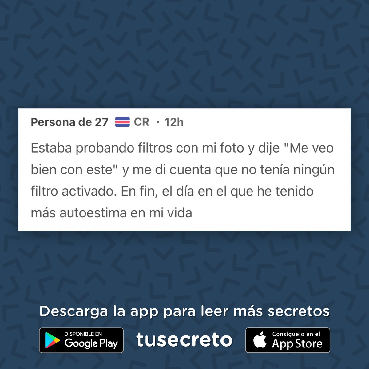 Descarga la app TuSecreto en iOS o Android para leer más y enviar tu secreto 📲✨