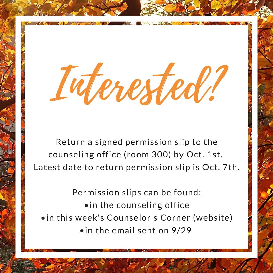 Fall Groups are about to start! We have limited space and they are filling up! Get your permission slip in soon!!