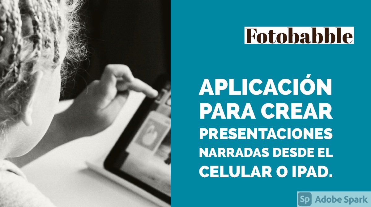 janettegar's tweet image. Aplicación para crear presentaciones narradas con fotos. #LearningKeepsGoing