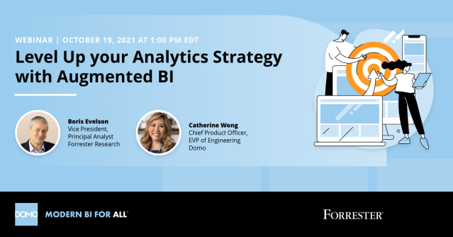 CallieApt's tweet photo. Webinar ft. Forrester: Level Up your Analytics Strategy with Augmented BI https://t.co/XSPKWB6yn1 https://t.co/rkAoxfPSdO