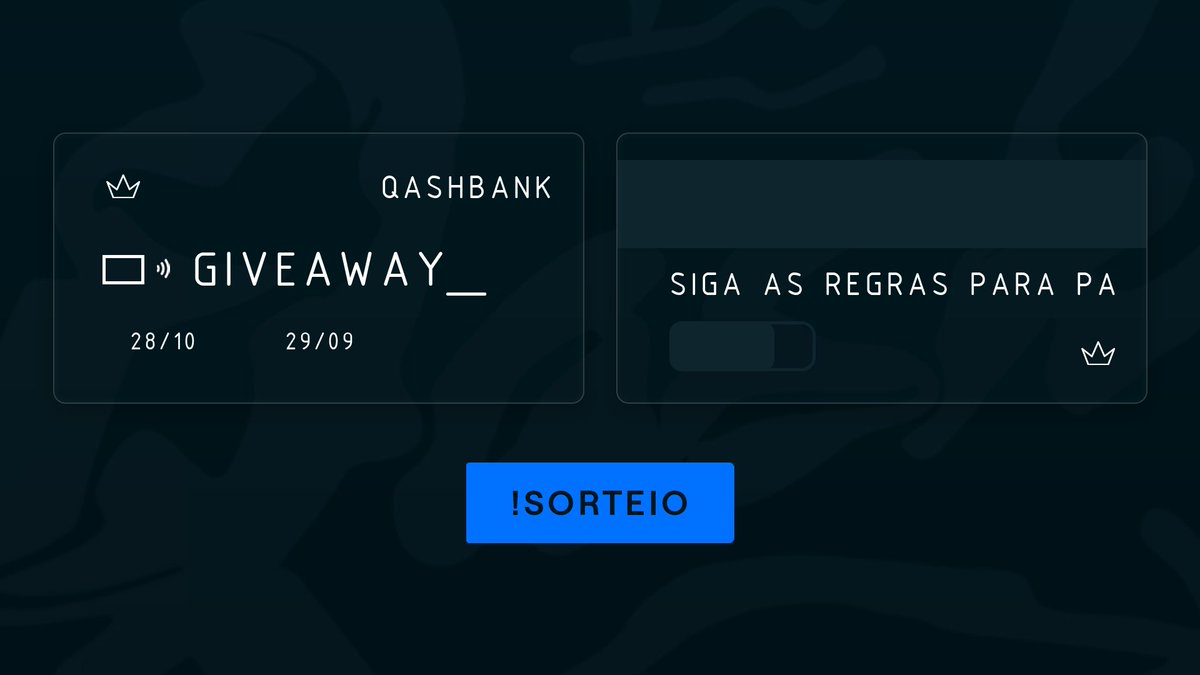 GIVEAWAY | R$1.000,00 via PIX!!!

💳R$200,00 para 5 ganhadores.
📢Anuncio (OFICIAL) dia 28 de outubro.

PARA PARTICIPAR:
- RT + SEGUIR <a href="/qashbackoficial/">🔞 qashback</a>
- Depositar em qualquer site patrocinador da QASH!👇
linktr.ee/qashback