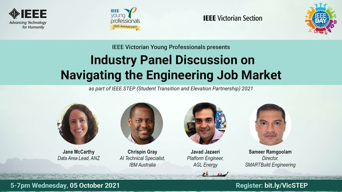 ieeevic's tweet image. Join our Victorian @IEEEYP team as they conduct their STEP Program.

5-7pm AEDT, 5 Oct.

The event is being run as a series of events over the next few months, starting with events combined with @IEEEDay Celebrations on Oct 5.

Register now - bit.ly/VicSTEP

@IEEER10