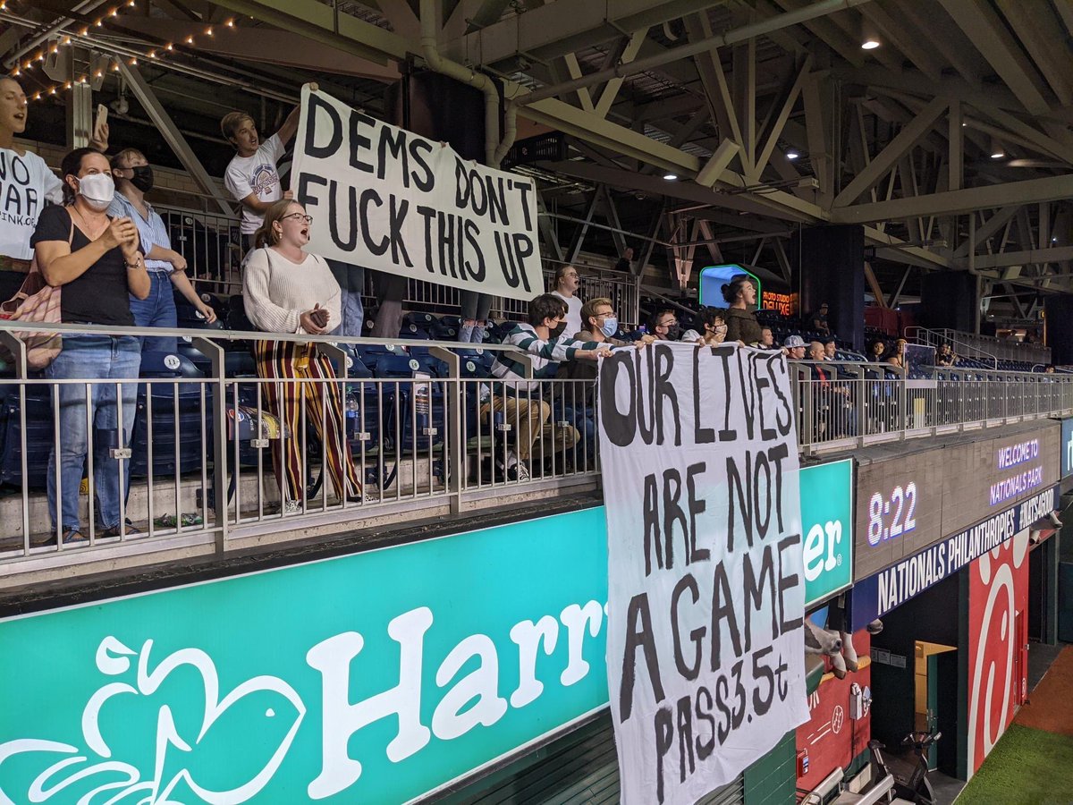 The message at the #CongressionalBaseballGame !