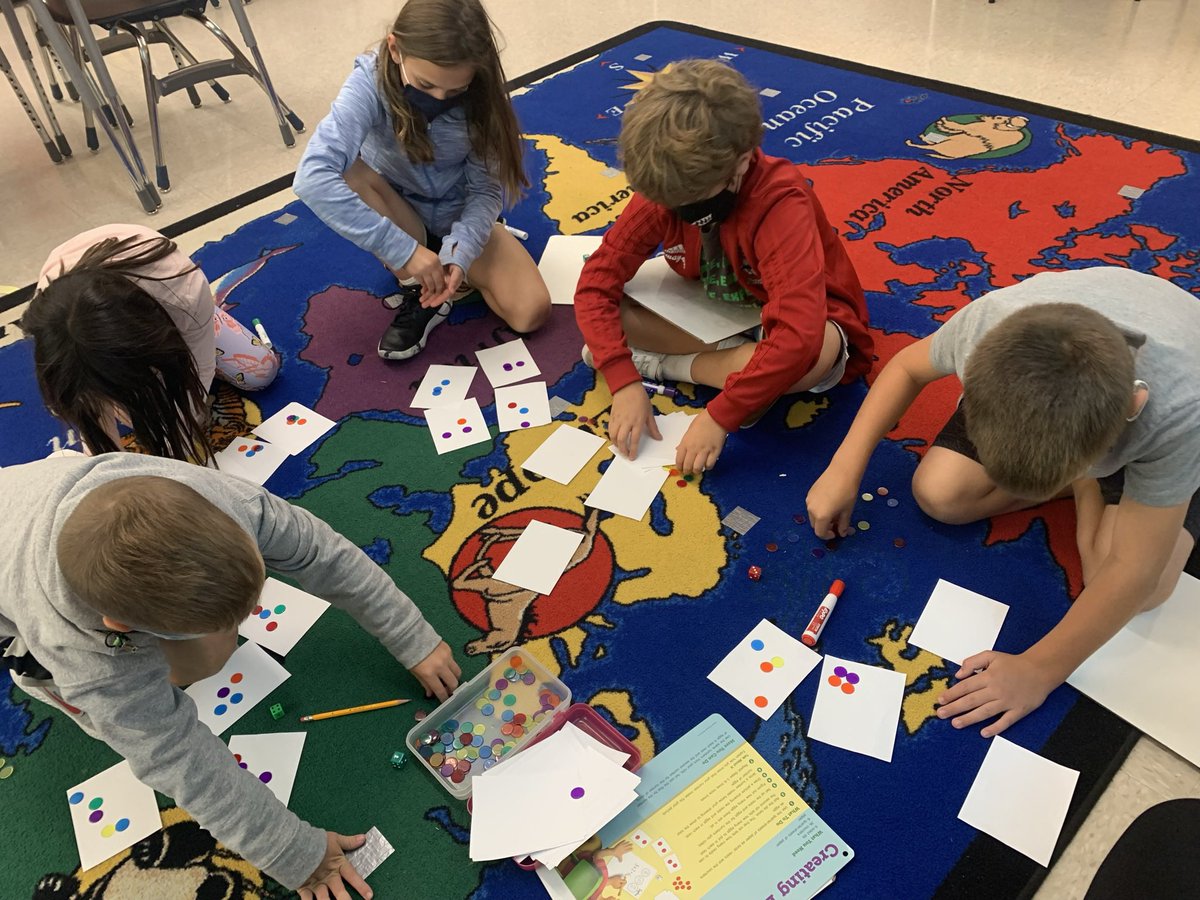 AliciaDerosa's tweet photo. Making equal groups in 3D and writing multiplication number models to match. One student goes, βWow, multiplication is easier than I thought!β #teachingwin #handsonlearning #multiplicationfun #practicemakesprogress https://t.co/Qg46NqiKzy
