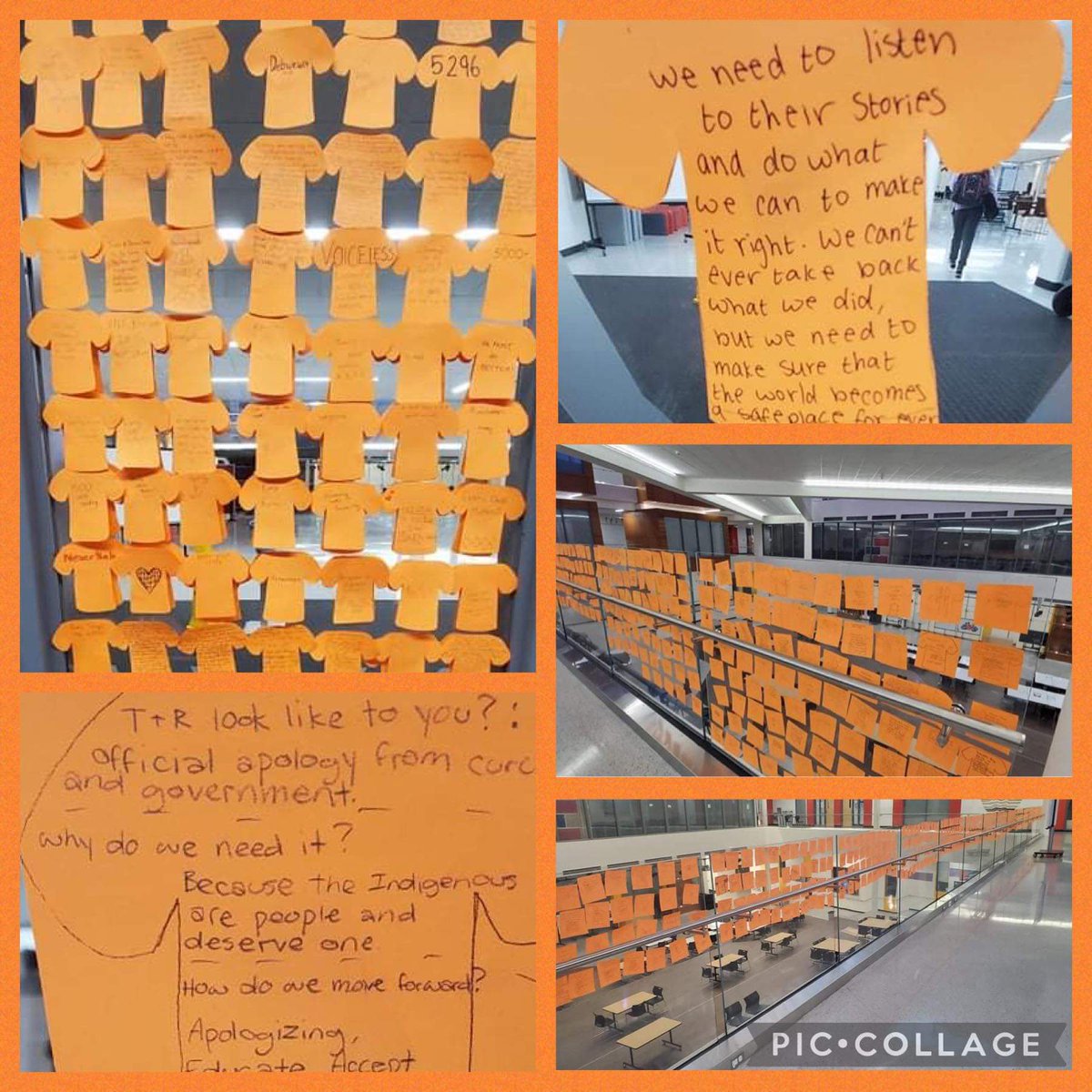 Ms_Sung13's tweet photo. As part of our commitment to Truth and Reconciliation, @jcs_ravens reflected on the significance of Orange Shirt Day and discussed Phyllisβs story. #EveryChildMatters #OrangeShirtDay #TRC @UsihChristopher #CBEindigenousEd #cbearea5 #TRC #inclusionlearning #WeAreCBE #YyCBEdu https://t.co/bPQxk2vBHj