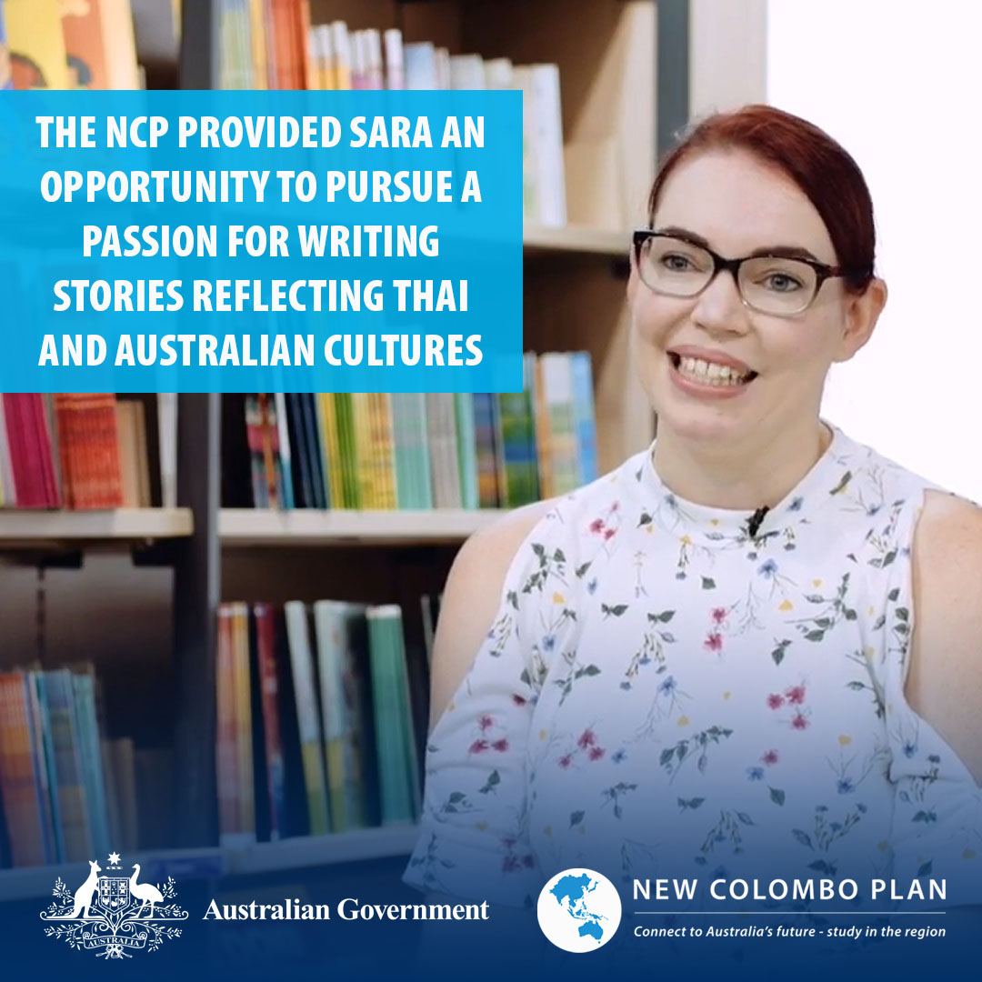 NewColomboPlan's tweet photo. Struggling to find books that reflected her 🇹🇭🇦🇺 children, Sara Khamkoed used a #NewColomboPlan scholarship to develop stories showcasing multiculturalism in society. Inspired by Sara? Learn how the NCP can position you for success: https://t.co/paRj8hjdfm #tbt https://t.co/HgwmsYi2SX