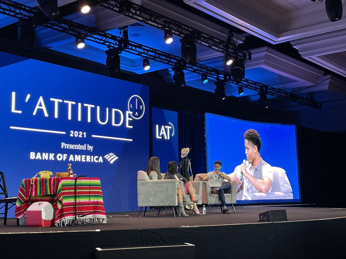 LATTITUDEevent's tweet photo. We’re reconnecting with last year's LATINXT stars @AlexaMansour and #RhenzyFeliz as they reflect on what has happened since last year's L'ATTITUDE event, what exciting news they have to share, and what advice they have for this year's #LATINXT talent. #LATTITUDEISEVERYTHING 💯👏🏽 https://t.co/WxhKfSnVqI