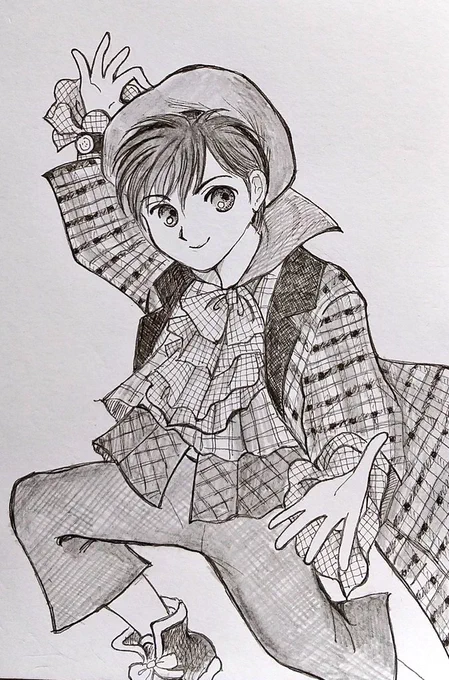 チェッカーズ風でやんす🎵

#アナログイラスト #イラスト #イラスト好きさんと繋がりたい
 #絵描きさんと繋がりたい  #落書き #らくがき #創作イラスト #チェッカーズ #昭和イラスト

*モデル…須見 雅(スミ·マサ)
                    スミセンパイ😓 