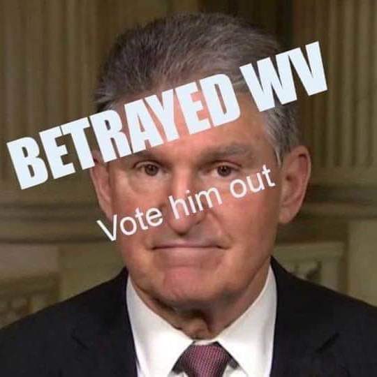 MDWSTENT's tweet photo. @Sen_JoeManchin Please vote him out. I hope the @TheDemocrats can pick a seat up from another state or replace him!!! https://t.co/36iEiHBFZ1