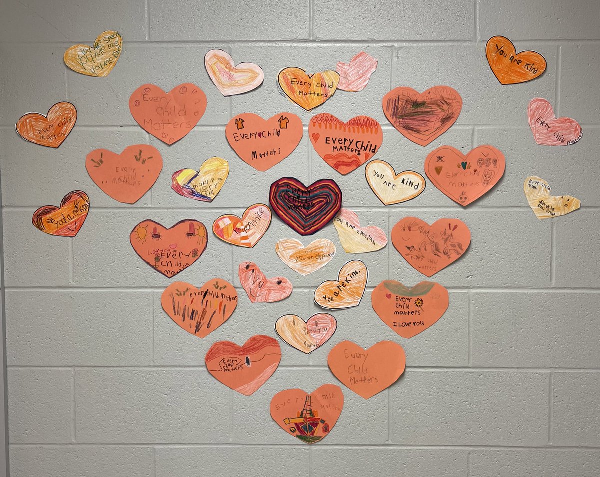 Every Child Matters!  We will wear orange on September 30th to show our support!