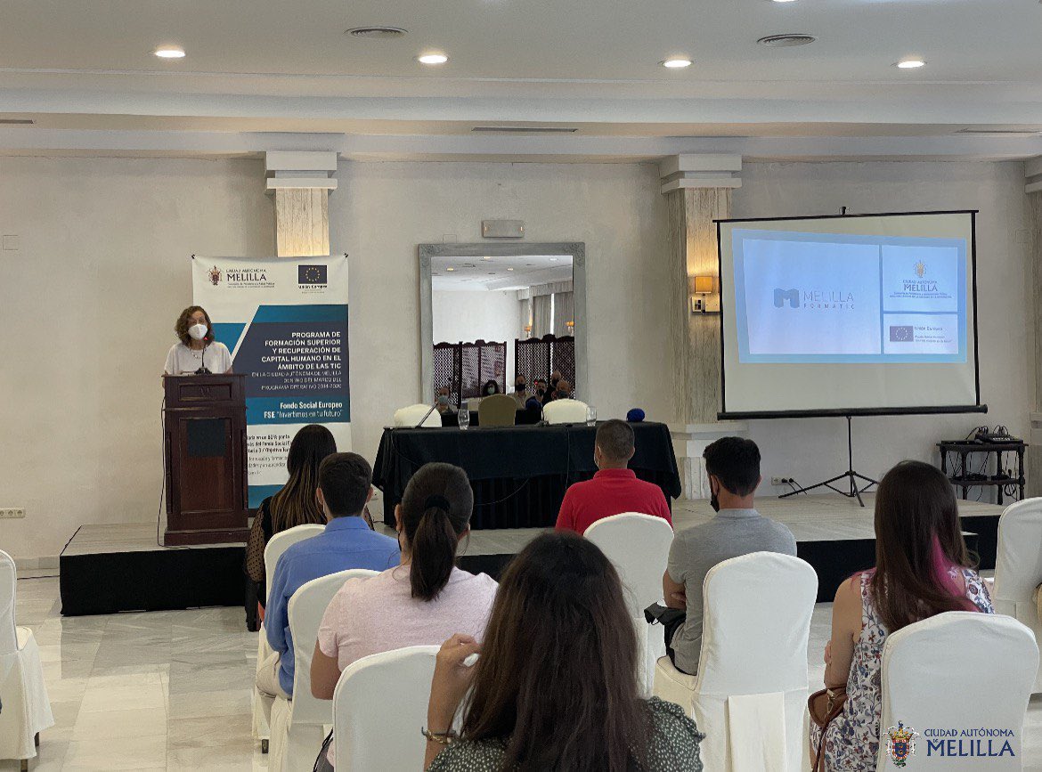 melillaformatic's tweet photo. Como broche final a este programa celebramos el 15/09 nuestra jornada de cierre y entrega de diplomas a alumnos finalizados en el programa. Gracias a tod@s los asistentes . Si has finalizado y no pudiste acudir al evento recoge tu diploma en el centro tecnológico https://t.co/E21Ktf0q7v