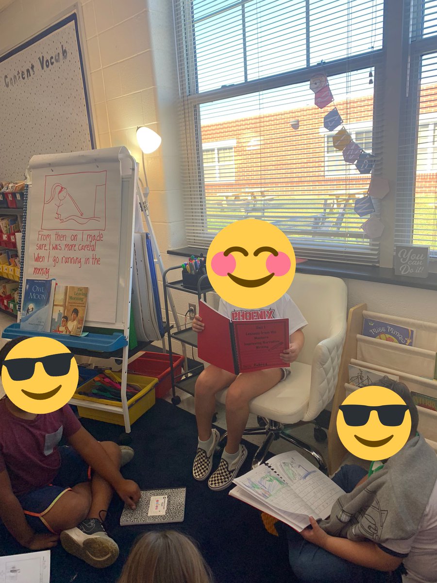 We loved sharing our endings to our small moment stories! #WritersWednesday