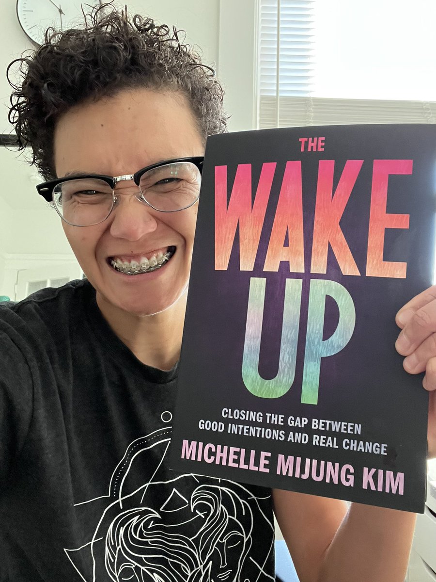 Cheesin hard because this queen’s book finally arrived. So fucking proud of you <a href="/mjmichellekim/">Michelle MiJung Kim (she/her)</a>! Pick this up immediately #TheWakeUp