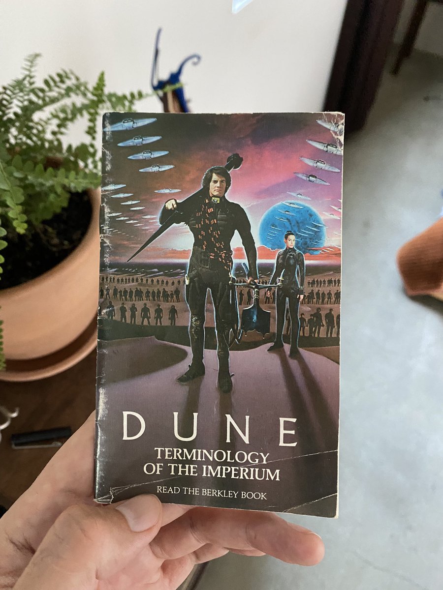 But will the new Dune come with a tiny glossary like the 80s VHS did? #DUNE