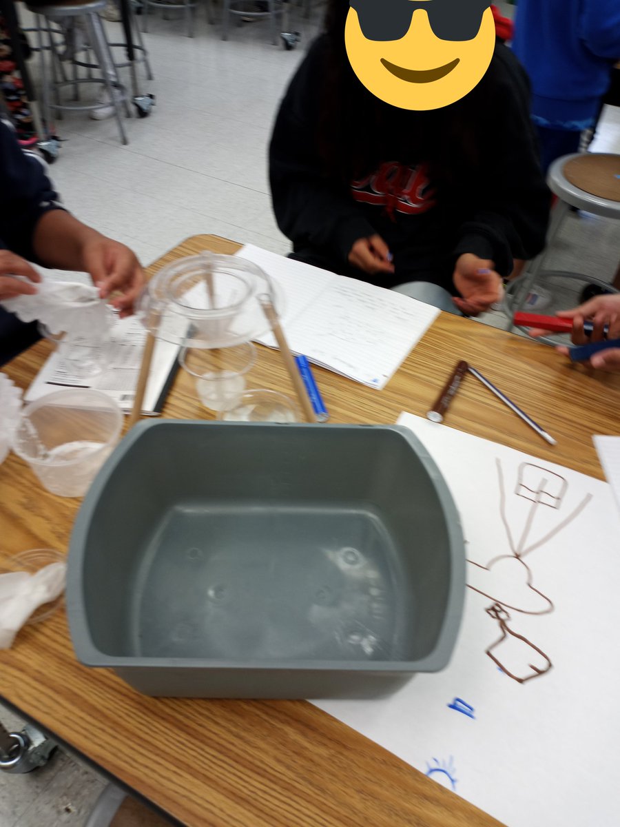 5th graders today with @jcambridgePLN's and Mrs. Oppenheimer's classes had to develop a plan and a list of necessary materials before attempting to separate out a mixture of 5 different things. The creativity and planning the students used was impressive. #FUESD #FrazierFam