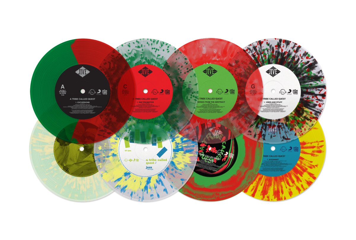 ATCQ's tweet photo. 30 years ago @ATCQ released their classic 2nd album The Low End Theory. To commemorate the 30th anniversary @GetOnDownTweets will be releasing a limited edition 7" collection box set in 2022. Sign up for the preorder waitlist at https://t.co/EyeHMi10le #ATCQ #LET30 https://t.co/5AdD7R7M1i