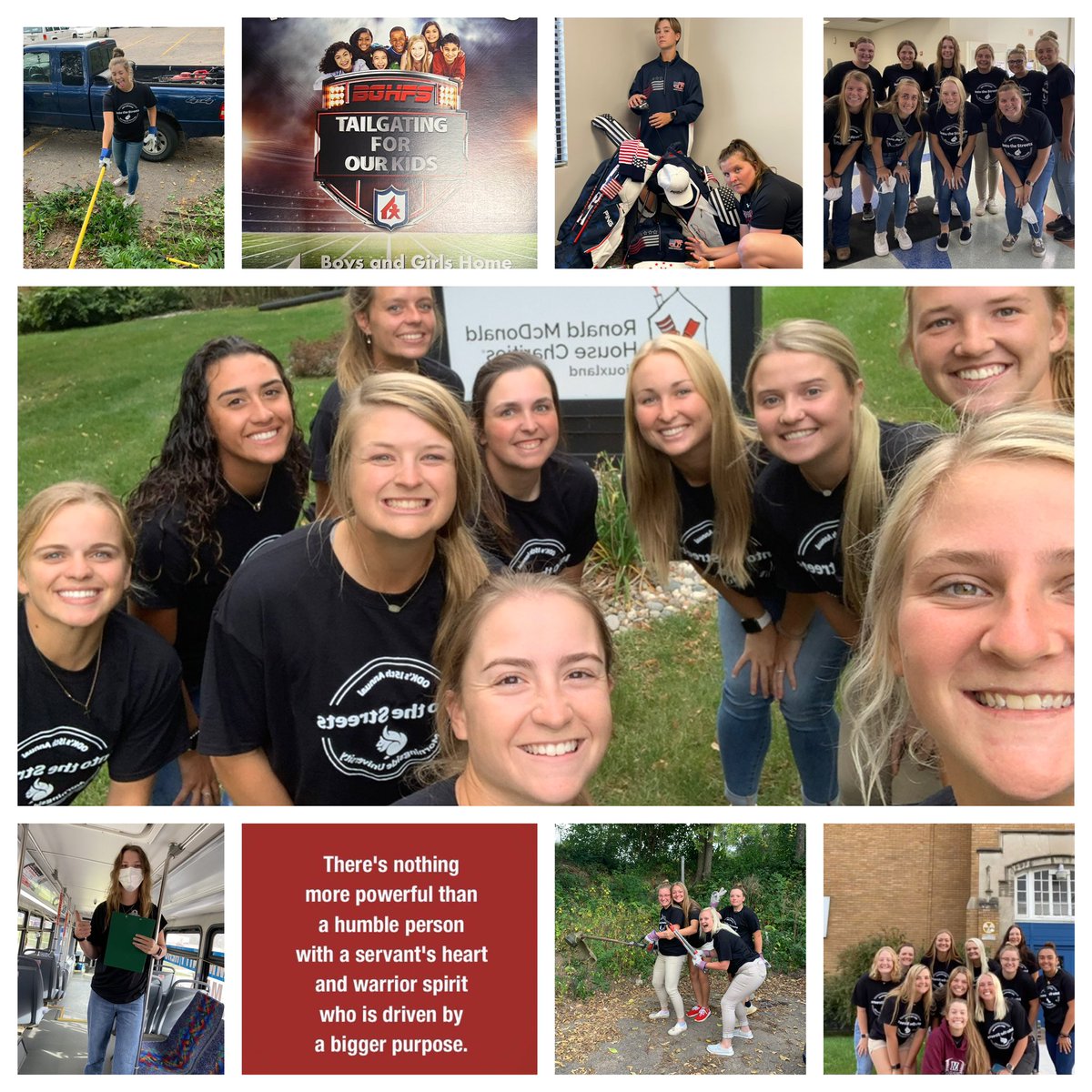 Helping out in the community…why…because we can! Homecoming week the MUSTANG WAY!#MSIDEPROUD #MsideIntoTheStreets