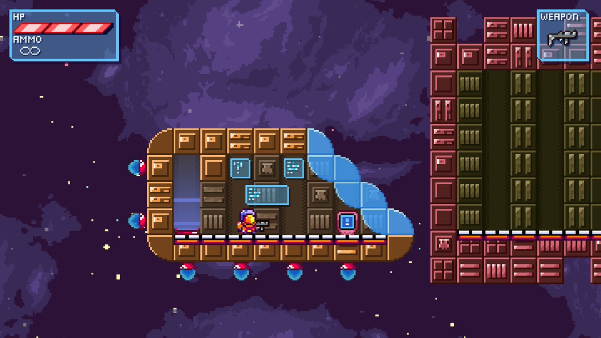 PaiTrophyHunter's tweet photo. #DeepSpaceRush @BUG_Studio @RatalaikaGames #PixelArt #Platformer #2D #Space #IndieGame #IndieDev #PS4share #PS4 https://t.co/tW5vTSqMLE