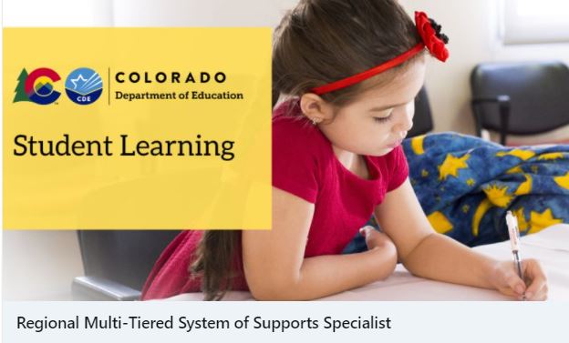 EDOneSystem's tweet image. Interested in increasing student outcomes in CO schools? The CO Office of Learning Supports is looking for 4 passionate team members to provide academic, behavioral &amp;amp; social-emotional supports for students through a Tiered System of Support: cde.state.co.us/humanresources…