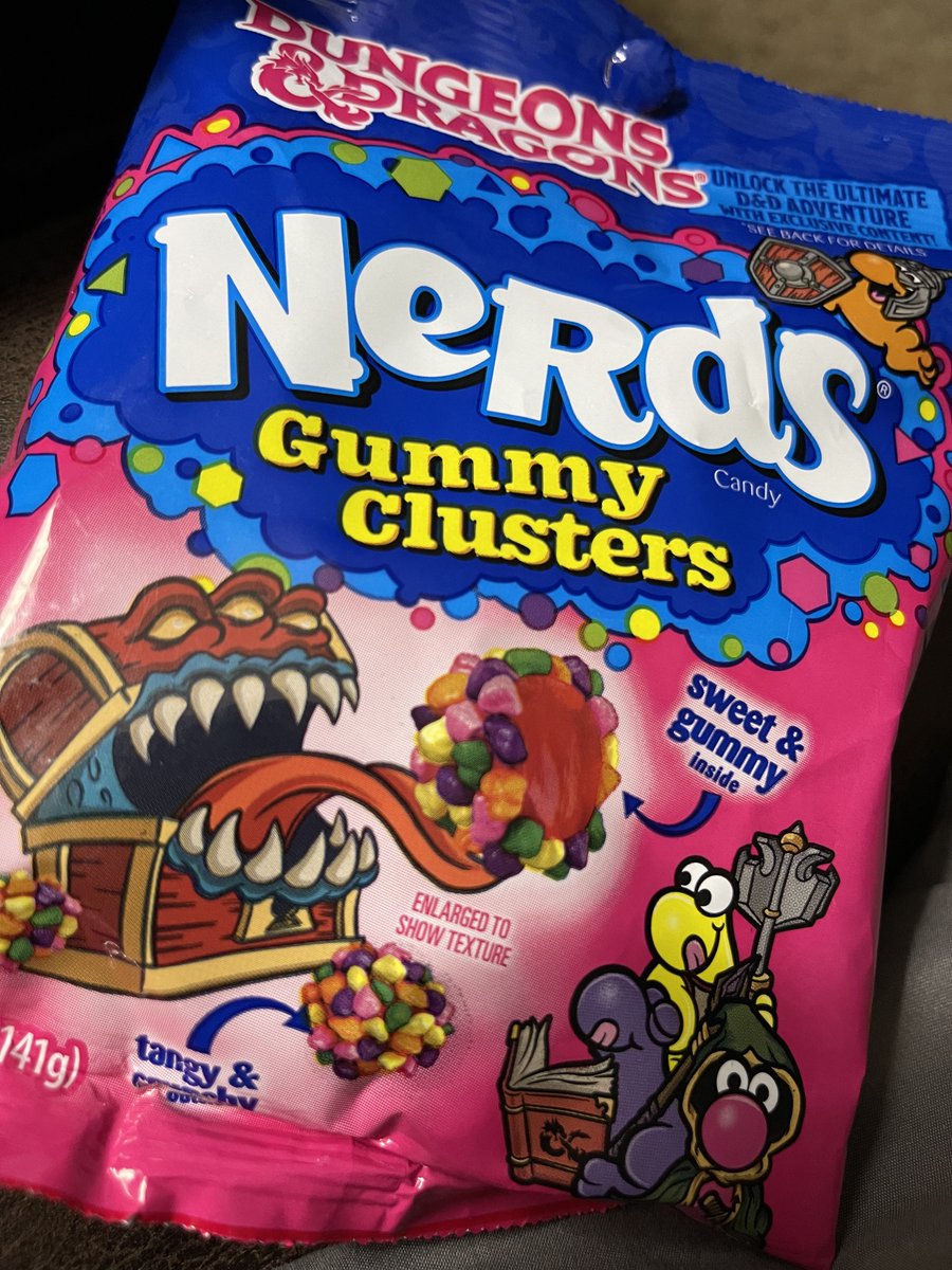 AshleyK924's tweet photo. Challenge complete! ☑️🍬😜😍 #nerdsgummies #dungeonsanddragons #nerds https://t.co/G7B1rTVfpH