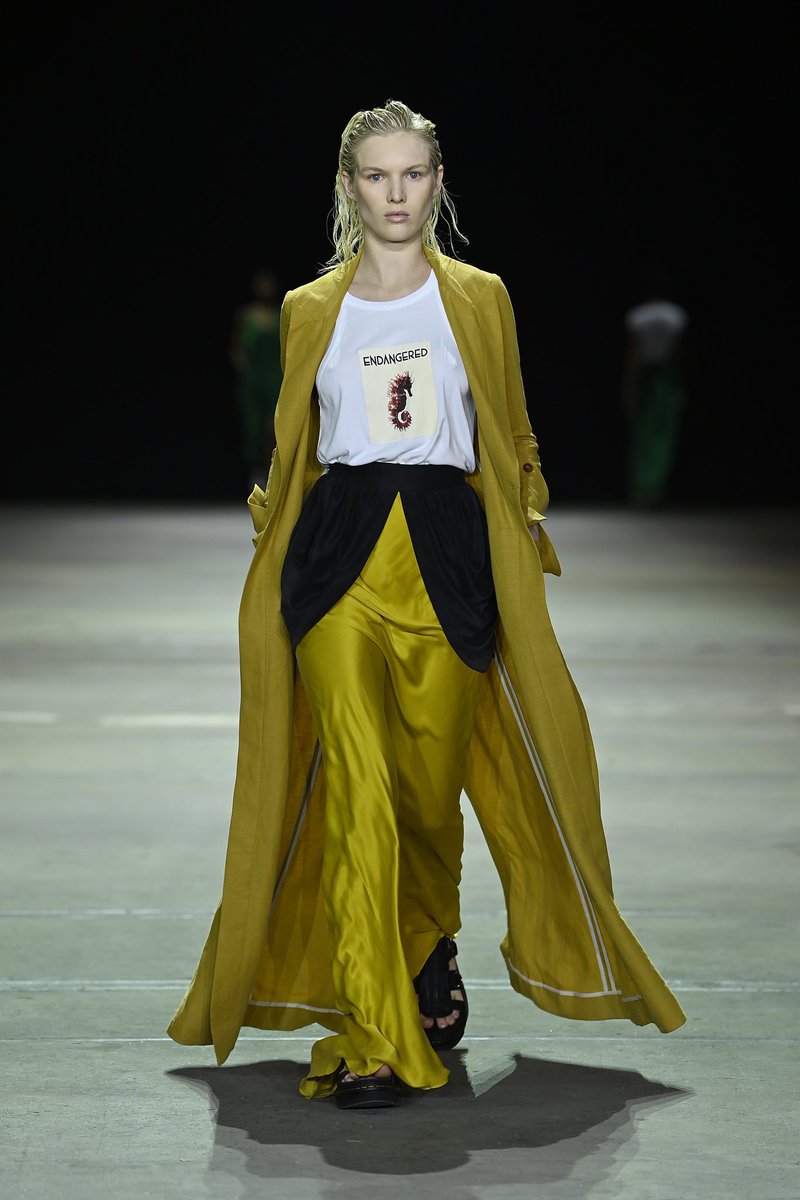 AUSFW's tweet photo. Into the wild: #KITX by #KitWillow’s sustainably-minded collections are created using earth-friendly materials. #AAFW runway photos by @GettyImages. https://t.co/SORfkU777G