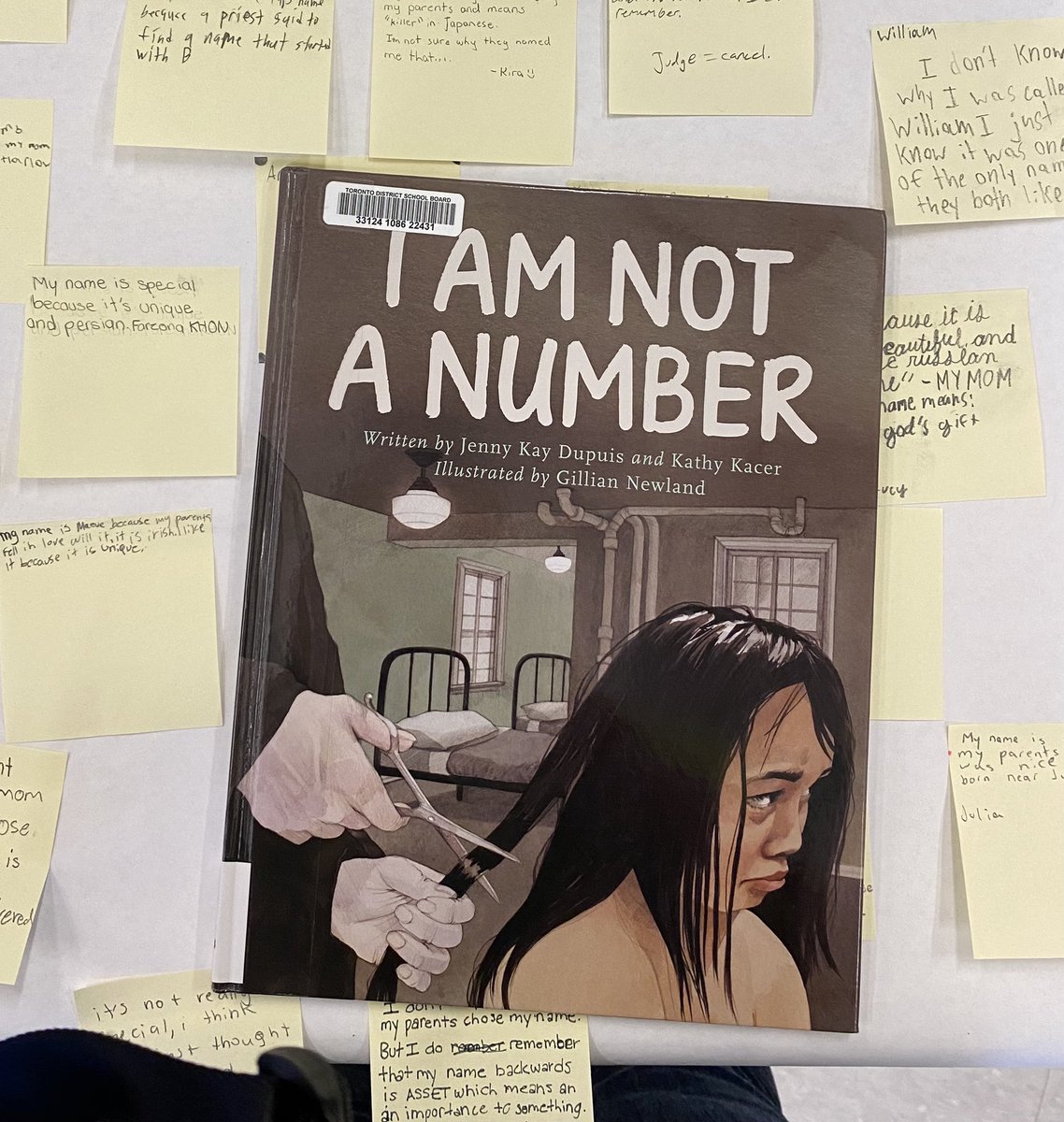 “I Am Not A Number,” by @JennyKayDupuis had gr7/8s wondering what we can do now. There are 94 #TruthAndReconciliation  #CallstoAction. We settlers are responsible to ensure “awareness, acceptance, apology, atonement and action“ (M.Sinclair) happen.