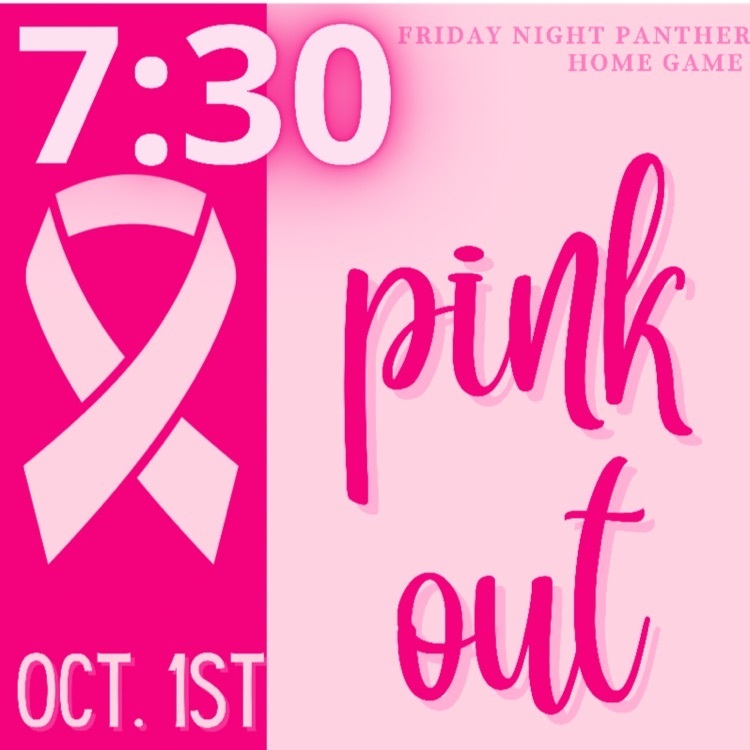 JCHS Panther Football

This  Friday's game against Waterloo will begin at 7:30!

Friday Night will be a Pink Out!