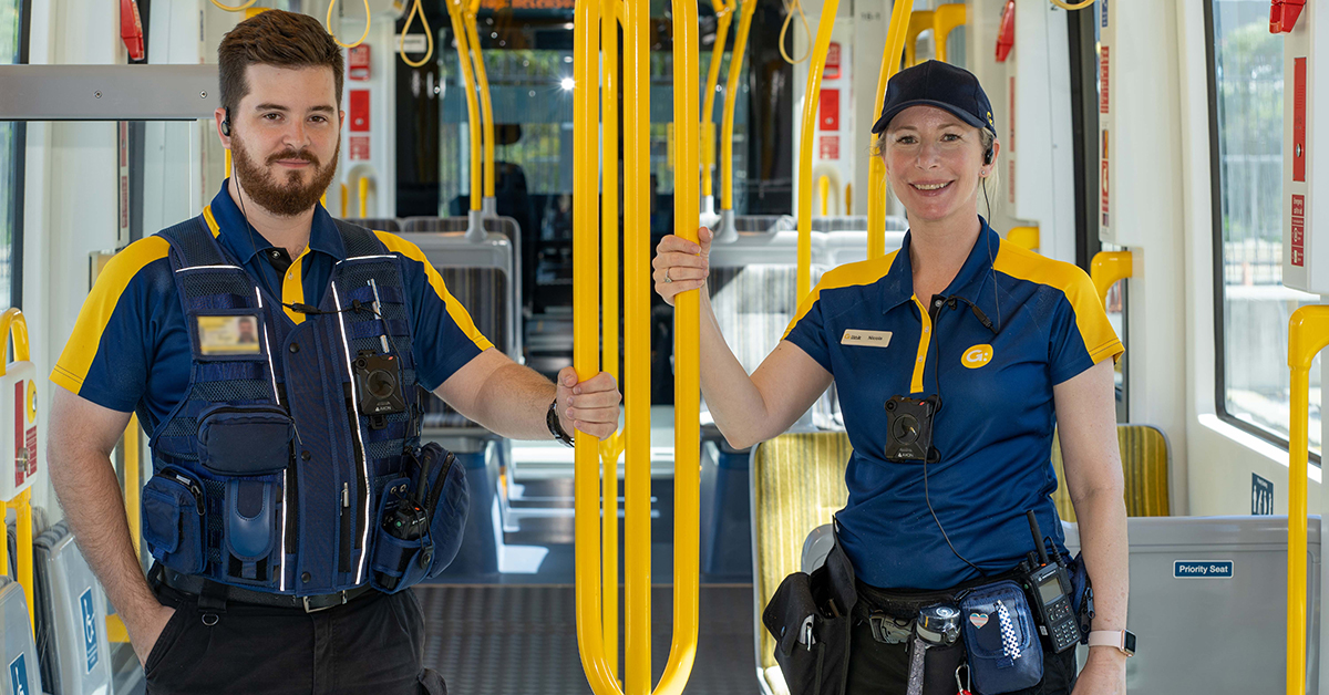 gclightrail's tweet photo. Our staff are on the network every day and can board any tram at any time. They may even be in plain clothes. Please present your ticket when asked. Fines apply if you’re caught without a valid ticket. #keepingitfair #fairsfare #RideTheG https://t.co/grDbAD0i62