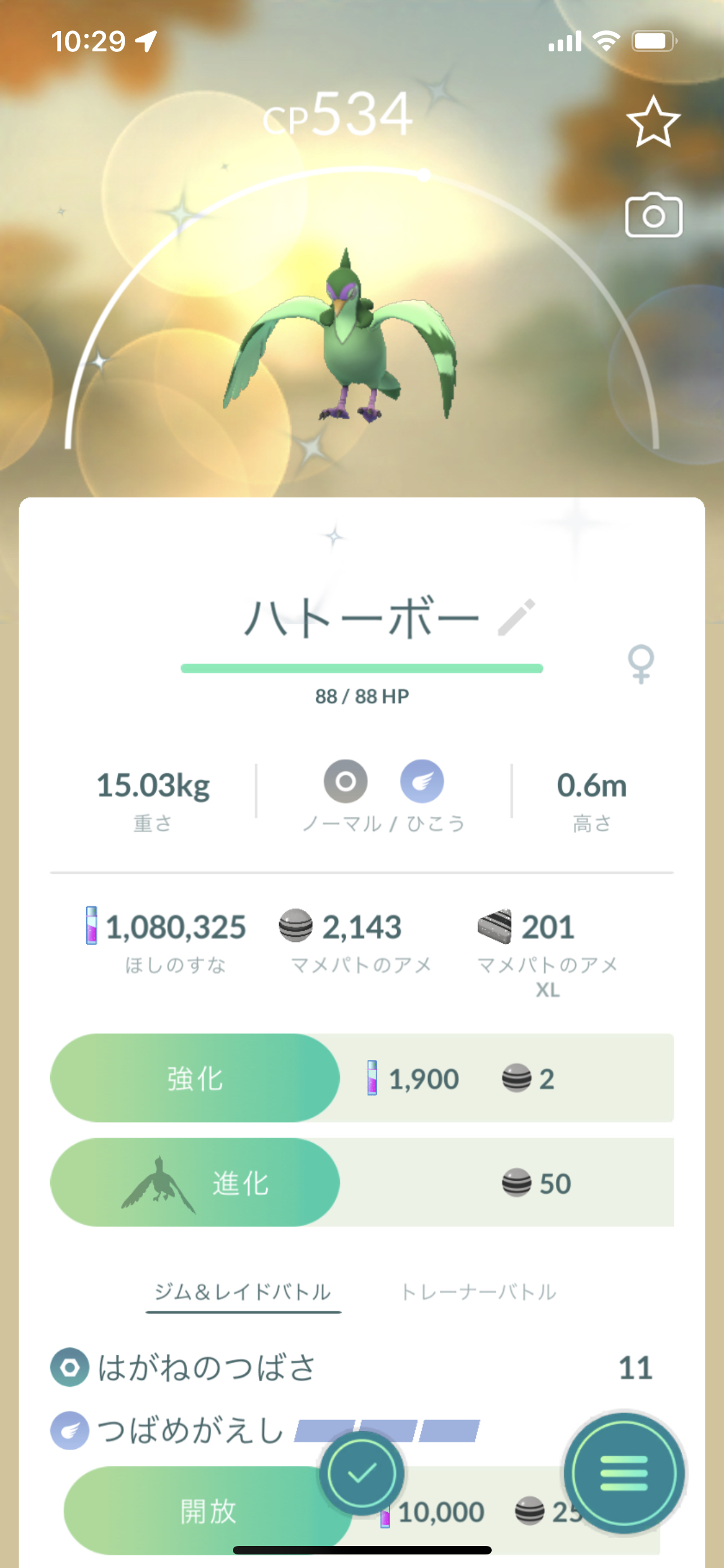 Lono W マメパト色違い2匹目来たんで ハトーボーに進化 緑系集めてるんで嬉しい ポケモンgo T Co 5z5uovvyxs Twitter