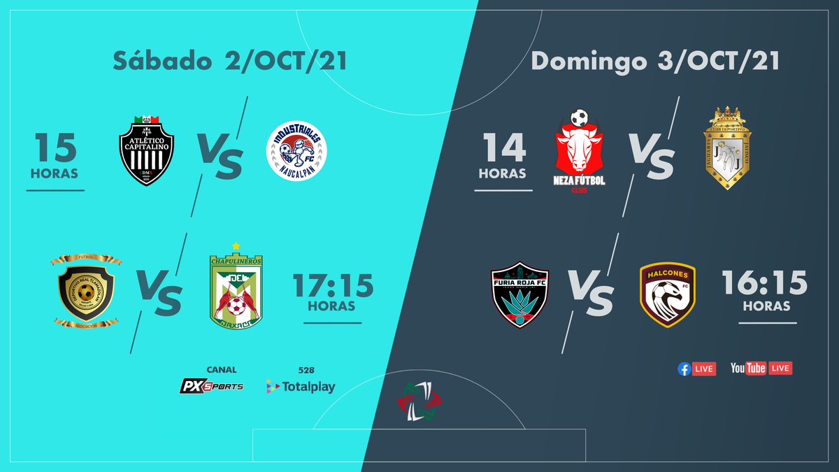 SomosBalompie's tweet photo. Presentamos los partidos para la Jornada 7 del torneo 2021 de la LBM🔥

🔴Sigue la transmisión de los partidos a través de PX Sports,canal 528 en #TotalPlay 

Transmisiones disponibles en FB Live &amp; YT ▶️https://t.co/1olfxU5GsD

Designaciones arbitrales 👉🏻https://t.co/xxMPmcpG8w https://t.co/S9dHV1wyMC