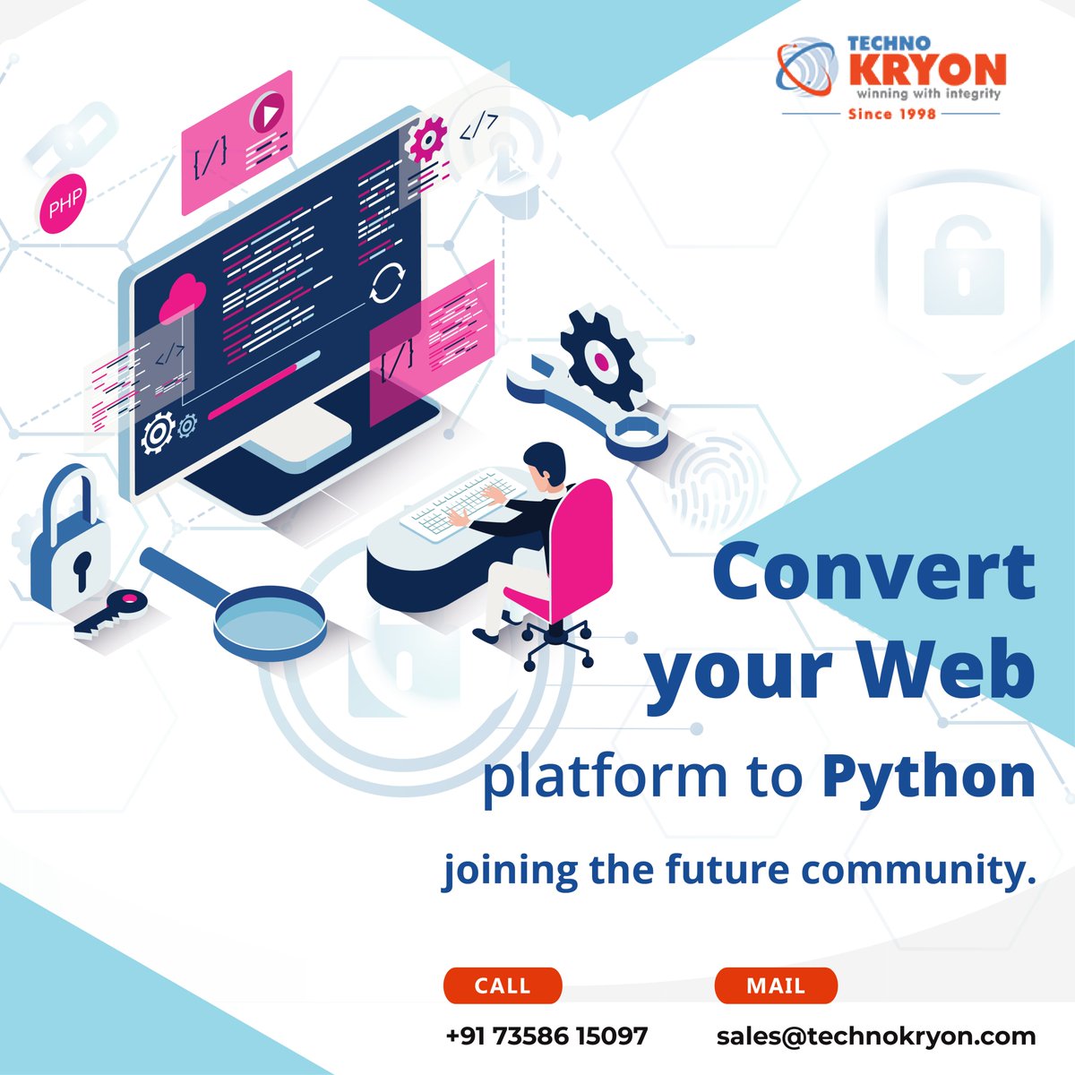 technokryon's tweet image. Convert your web platform to Python joining the future community.

Get More Information technokryon.com/hire-python-de…

#hirePythonDeveloper #HirePythonProgrammer #HirePythonDeveloperIndia #PythonDeveloperIndia