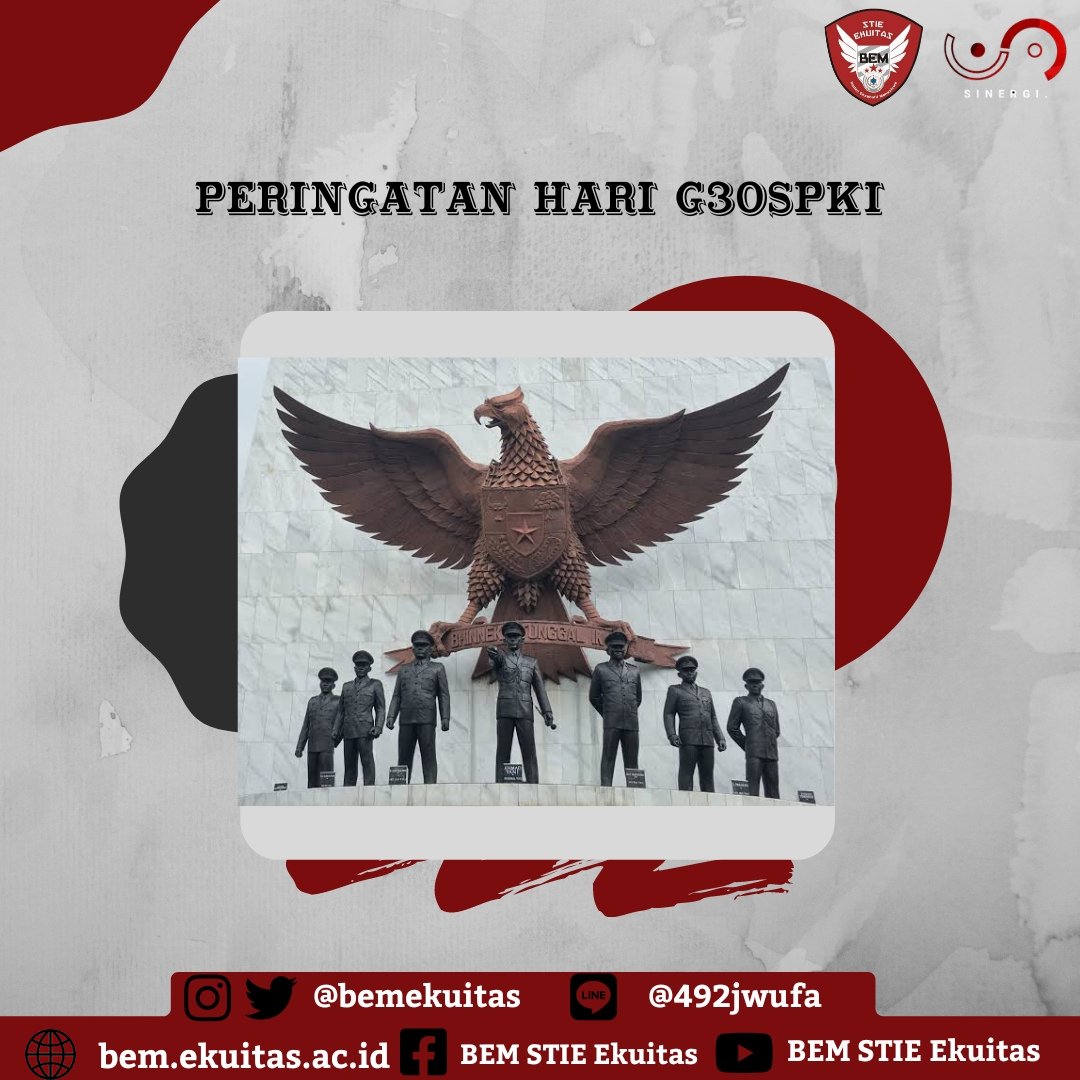 [PERINGATAN HARI G30S PKI]

Selengkapnya. 
instagram.com/p/CUb3Gj5l4rV/…

==========================
bem.ekuitas.ac.id
Instagram    : <a href="/bemekuitas/">BEM EKUITAS</a>
Line@           : @492jwufa
Twitter          : #SINERGIBAGINEGERI
#BEMEKUITAS #KABINET
#SINERGIBAGINEGERI