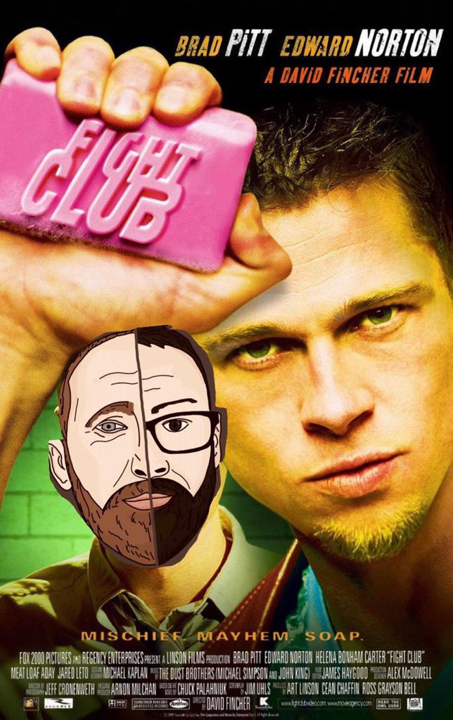 “The Things you Own, End up Owning you”

🧼 New Episode 🧼 
We continue #project99 with #fightclub
Will it knock Deep Blue Sea off the top spot? We will break the first two rules and talk about it! 

Out now!!

podpage.com/the-paul-and-g…

#PodNation #projectmayhem #tylerdurden