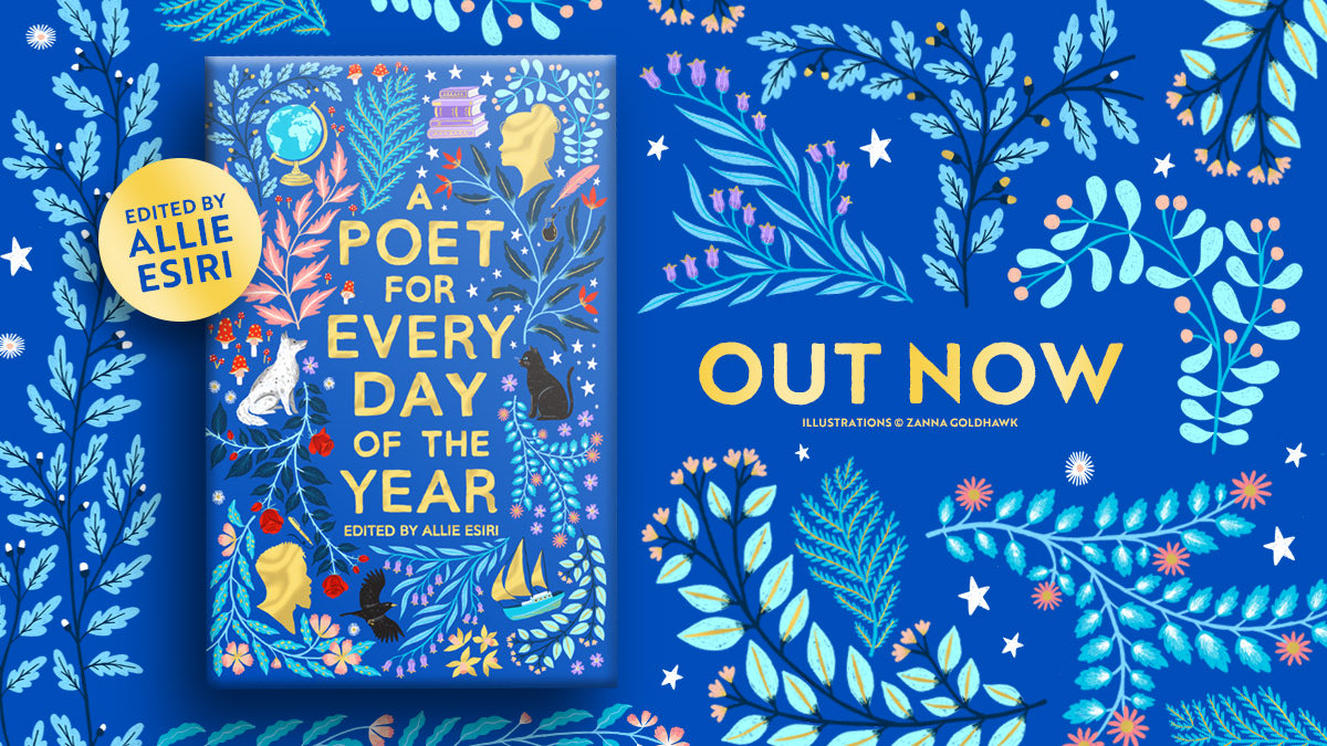 AllieEsiri's tweet photo. A POET FOR EVERY DAY OF THE YEAR is out today! 
What’s your favourite poem? 

#APoetForEveryDayOfTheYear https://t.co/jolOYDiO7B