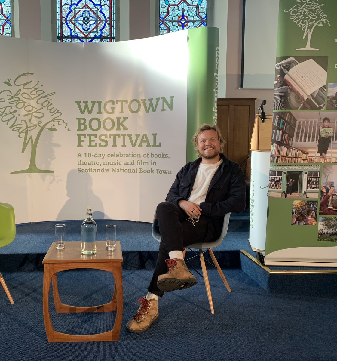 A passionate &amp; poignant talk from ⁦@jaketyler_bdw⁩ ⁦<a href="/WigtownBookFest/">WigtownBookFestival</a>⁩ on the power of #nature &amp; #walking to help with #mentalhealth