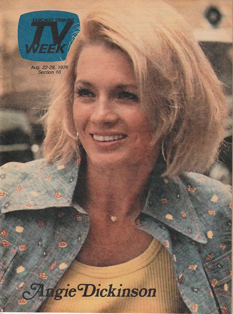 Happy Birthday to Angie Dickinson, born on this date in 1931.
Tribune TV Week and Daily News TV - 1976 and 1978 