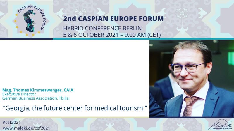 MalekiCorporate's tweet photo. Is #Georgia the center for future medical tourism?
Yes! - according to
Mag. Thomas Kimmeswenger, CAIA Director Deutsche Wirtschaftsvereinigung - (DWV). ❗Register here for free to join the #hybridconference on #clabb, #cef2021:
https://t.co/JBki4slM7L https://t.co/8vUPCapSoO