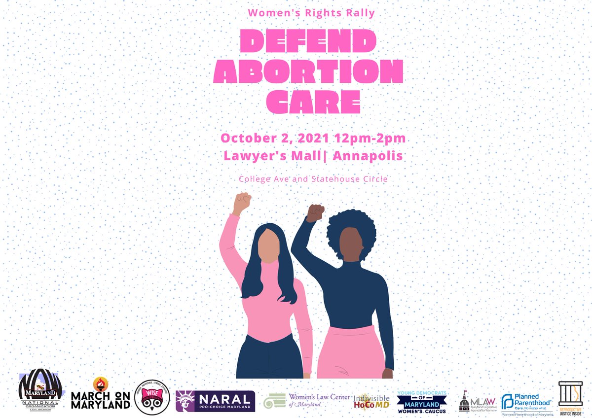 Our_Maryland's tweet photo. Join us this Saturday at the State Capitol in Annapolis to rally against attacks on abortion access! #Bansoffourbodies #ReproductiveJustice #MDPolitics https://t.co/rxqOnFLTeg