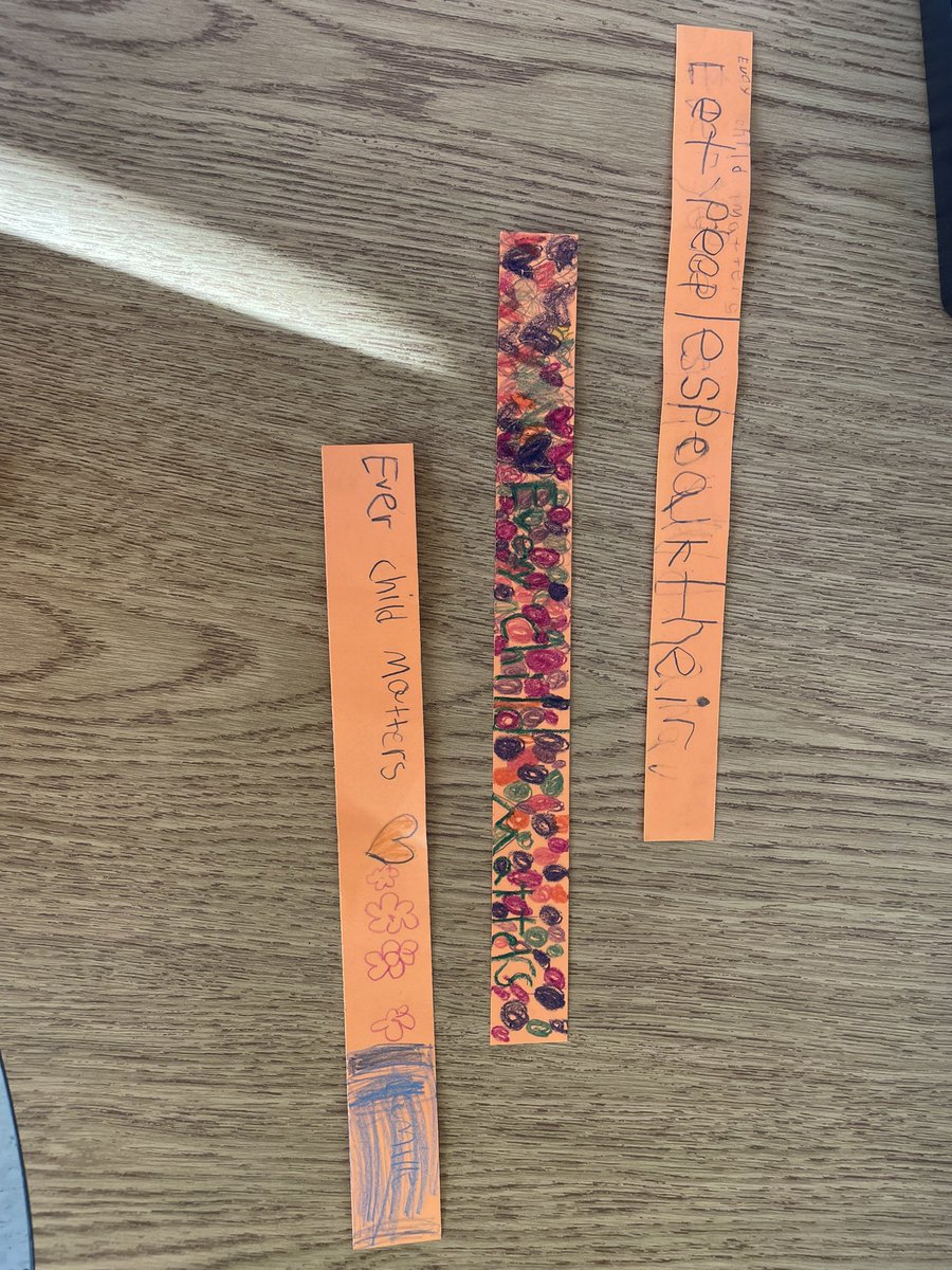 12ElbowPark's tweet photo. Recognizing Truth and Reconciliation this week with orange bracelets to highlight the important lessons we learned. #EveryChildMatters @ElbowParkSchool https://t.co/HIUD9ULjU8