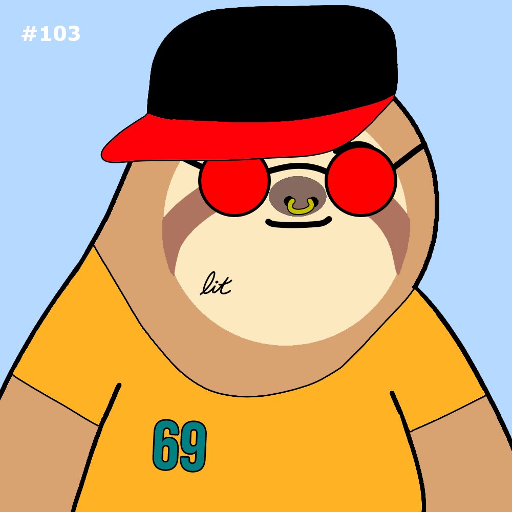 DgnSlothSociety's tweet photo. Time for #NFTGiveaway 3 where Degen Sloth #103 is up for grabs! To enter:

1⃣ Be following here on twitter
2⃣ Retweet this
3⃣ Comment if you've seen this collection on @SolSeaNFT 

#nft #nfts #nftgiveaways #nftart #nftcollector #solana #solananft https://t.co/P3ttRsWwIW