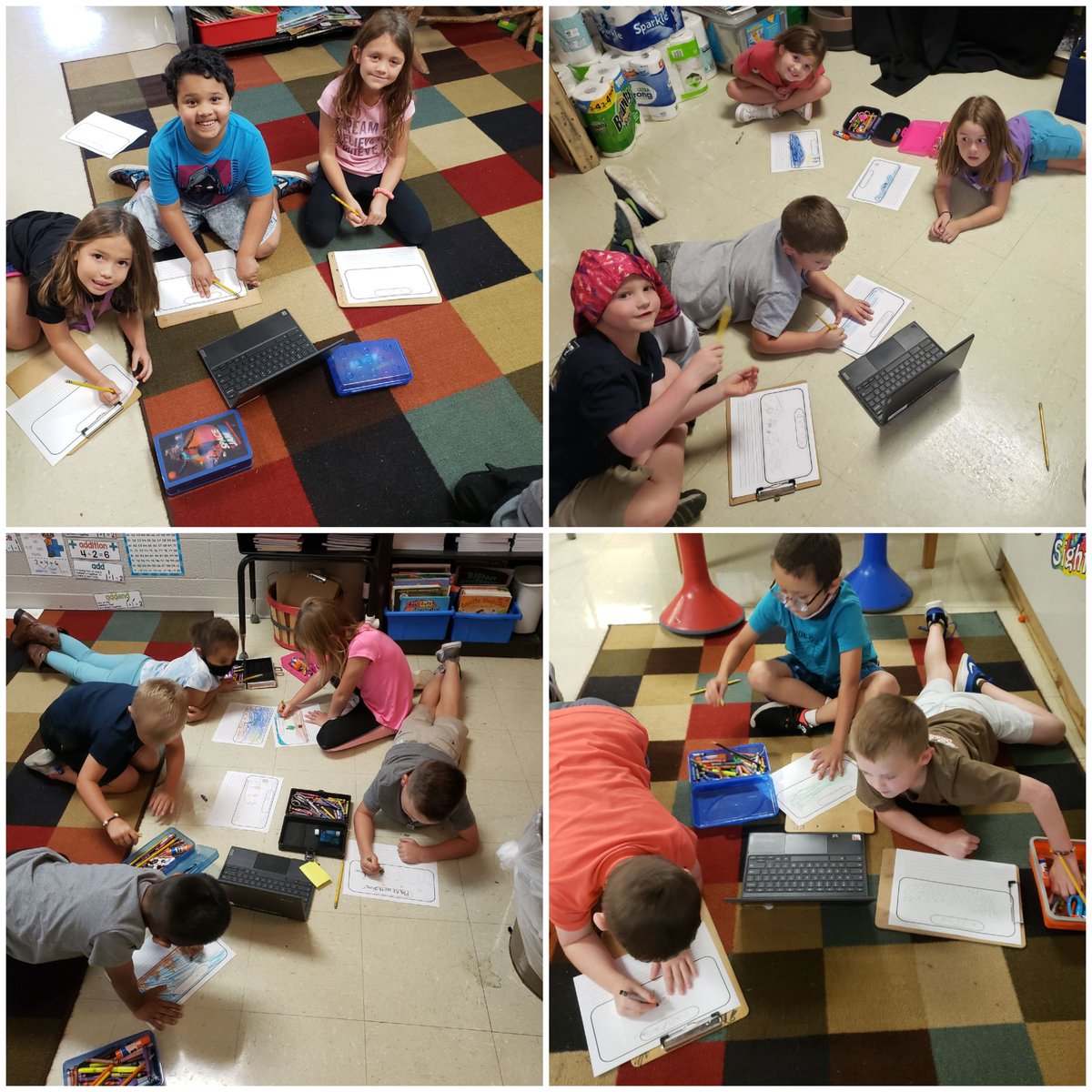 Mrs. Kim's Groovy Firsties researching their chosen animal or plant and working as a group to draw and write about its life cycle 🌼✌🌼
<a href="/sbes_bobcats/">SBES</a>
