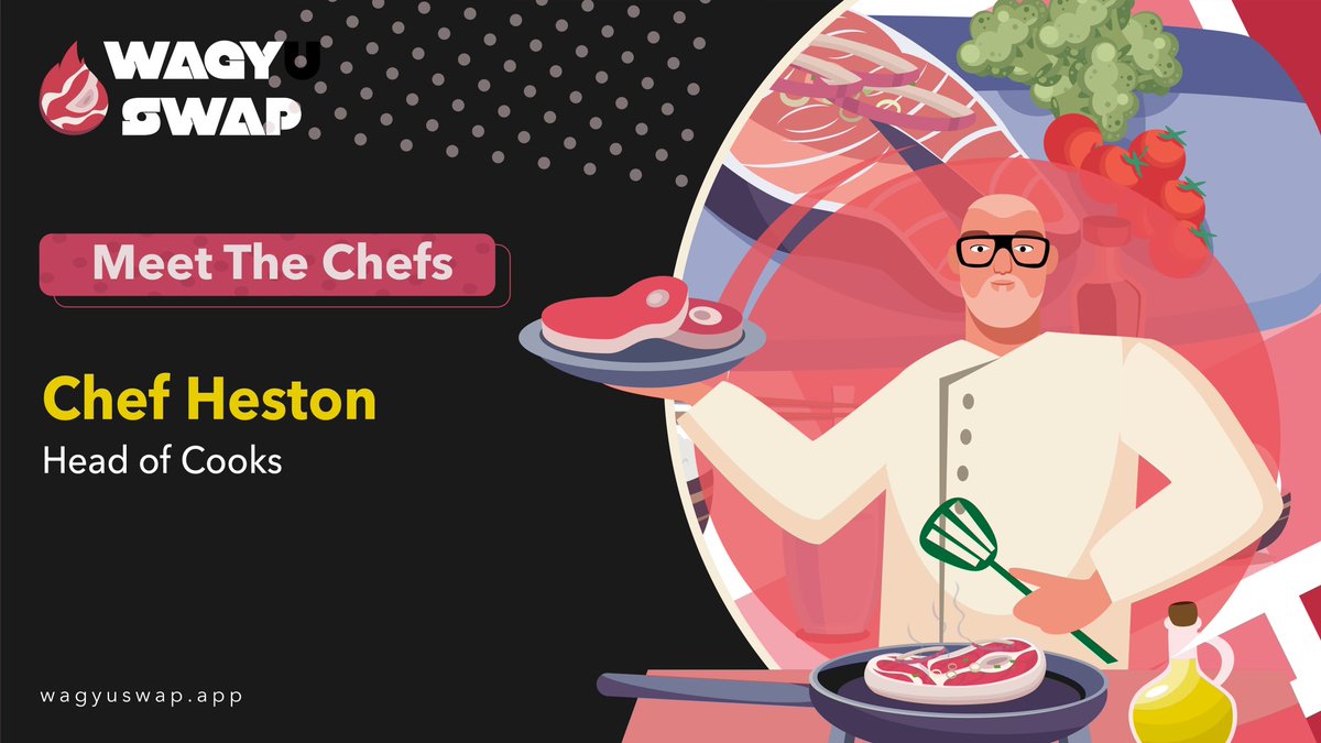 The rumours that Chef Heston is the Queen's secret lover, on account of him being her favourite chef, have been greatly exaggerated. This man is tossing his six Michelin stars in the bin to dedicate himself to #WagyuSwap 
bringing a new gastronomical revolution to DeFi on Velas.