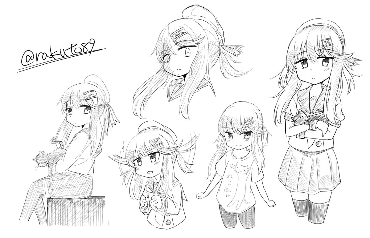 #今月描いた絵を晒そう
ラフこれ 