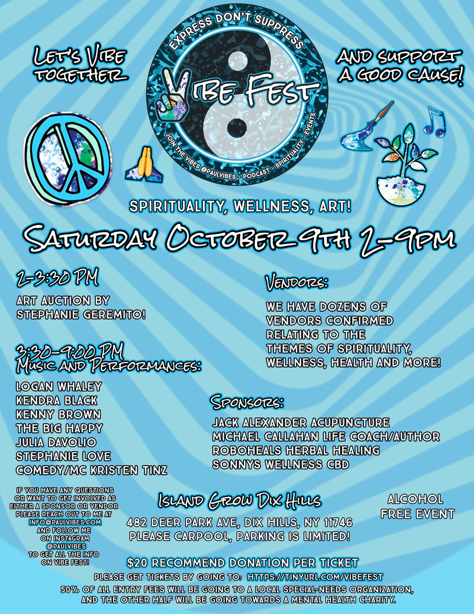 Don’t miss out on this incredible in initiative by #PaulVibes ! 
8pm set, see you there 🎧 🎤 

tinyurl.com/vibefest