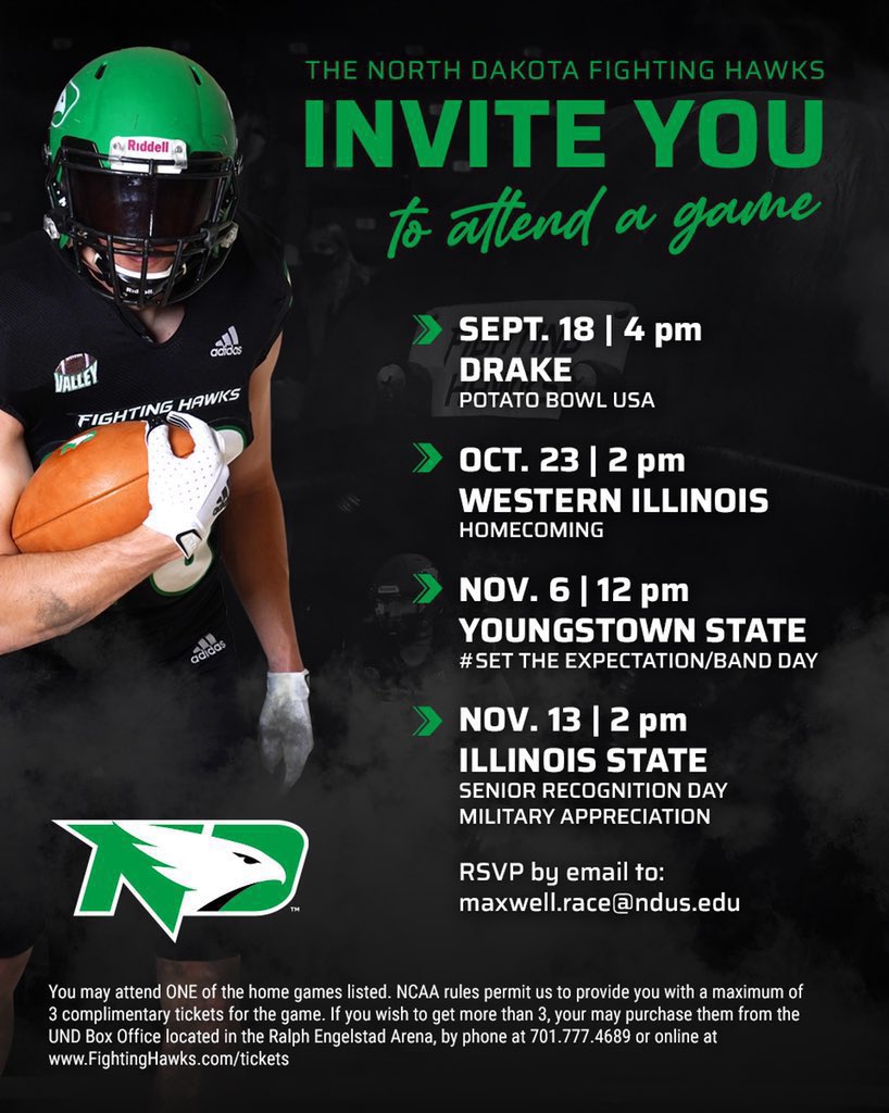 Thanks for reaching out!! <a href="/SamKing10/">Sam King</a> <a href="/UNDfootball/">North Dakota Football</a>