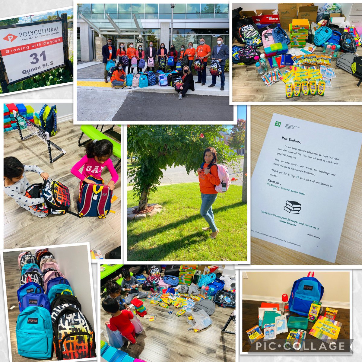 Thanks to our amazing MICS teams whose generosity fueled the success of our Fill The Backpack campaign.We’re thrilled to donate these fully loaded backpacks to children from Afghanistan who recently arrived in Canada. 61 backpacks filled by my kiddos! <a href="/RussG_TD/">Russ Gowan</a> <a href="/VictoriaFremlin/">Victoria Fremlin</a>