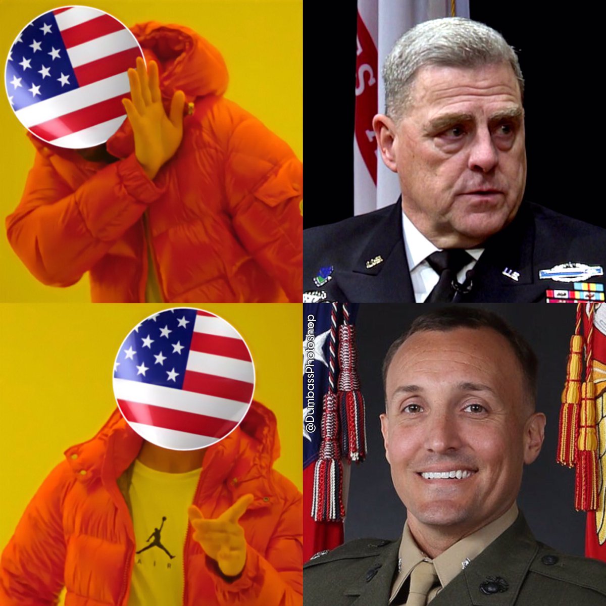 DumbassPhotoshp's tweet photo. America loves patriots, not pansies. Col. Stuart Scheller is a hero for calling for accountability of the botched Afghanistan exit…and one of the communists who allowed it to happen. 🇺🇸 #FreeStuartScheller #FreeStuScheller #FJB #FJBiden https://t.co/yTfxgu2lwk